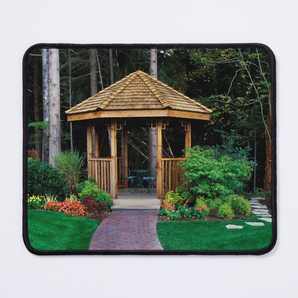 Item preview, Wooden Cedar Gazebo Park Pathway designed and sold by Kevin Miller Photography.