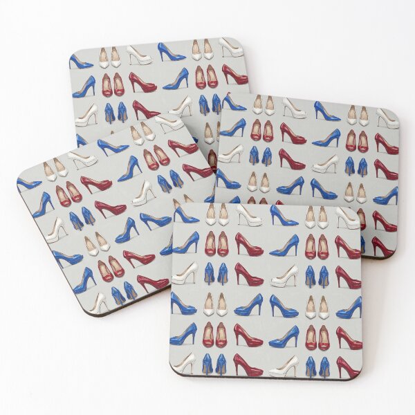 Item preview, Red White and Blue High Heel Shoes Seamless Pattern designed and sold by KiwiRider.