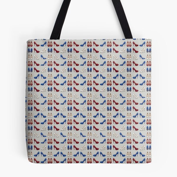 Item preview, Red White and Blue High Heel Shoes Seamless Pattern designed and sold by KiwiRider.