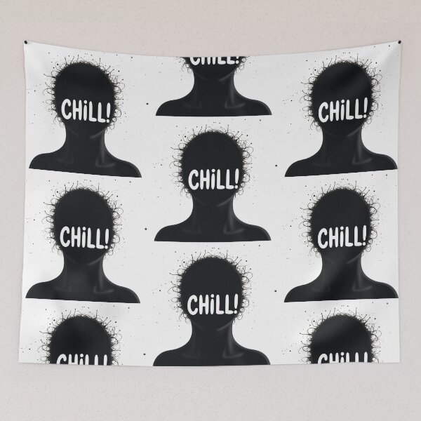 Item preview, Chill!! – Playful Minimal Message with Relaxed Energy designed and sold by PixelVibe782.