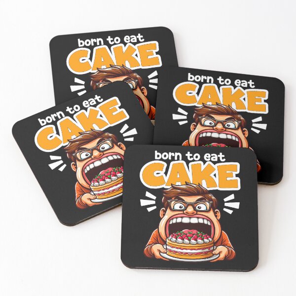 Item preview, BORN TO EAT CAKE - BIRTHDAY GIFT designed and sold by KEF Custom.