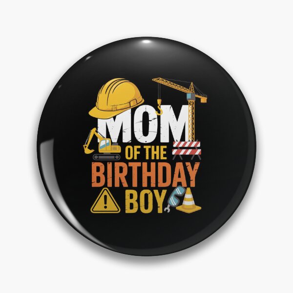 Item preview, Mom of the Birthday Construction Worker Boy Crew Bday designed and sold by Catharsiscath.