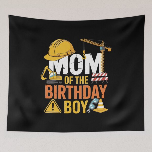 Item preview, Mom of the Birthday Construction Worker Boy Crew Bday designed and sold by Catharsiscath.