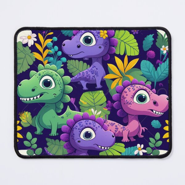 Item preview, Cute Baby Dinosaurs – Colorful Kids Seamless Pattern designed and sold by Inspiring Strokes.