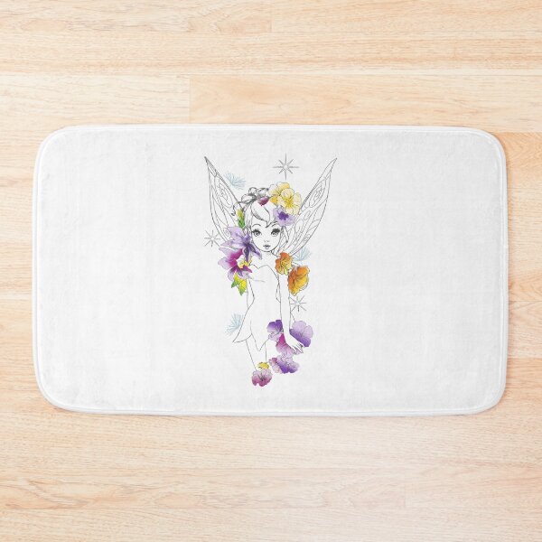 Item preview,  Tinker Bell Outline Floral Sketch Portrait  designed and sold by DeclaArie.