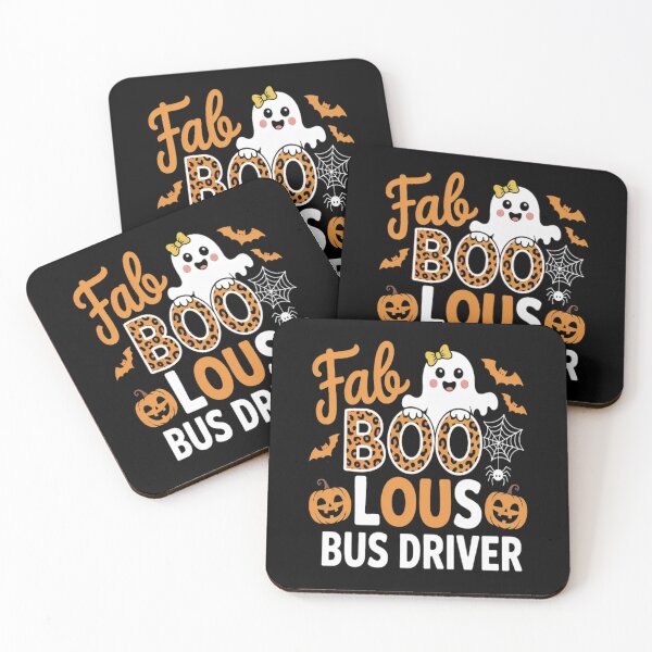 Item preview, Faboolous Bus Driver Happy Halloween Pumpkin Cute Ghost designed and sold by mandiana.