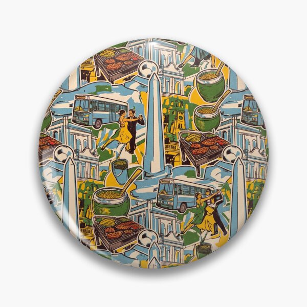 Item preview, Vibrant Buenos Aires Argentina Culture Icon Pattern designed and sold by KiwiRider.