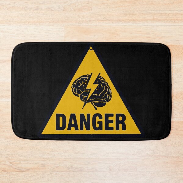 Item preview, Danger High Voltage Brain Warning Sign designed and sold by str33ty.ltd.