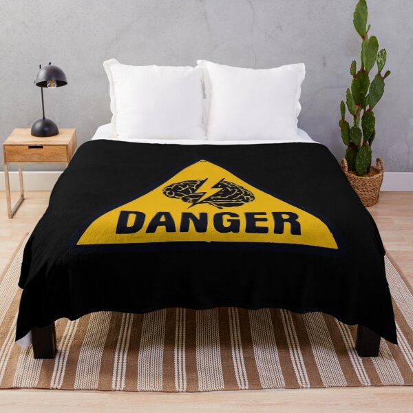 Item preview, Danger High Voltage Brain Warning Sign designed and sold by str33ty.ltd.