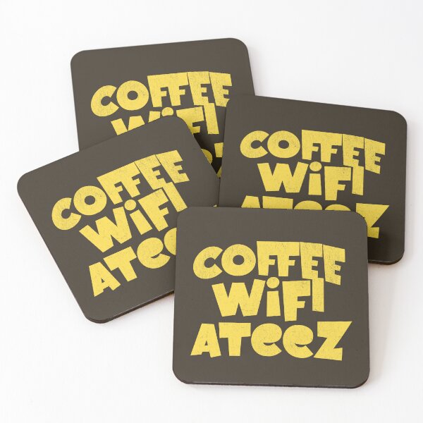 Item preview, Coffee wifi ateez text designed and sold by Morcawork.