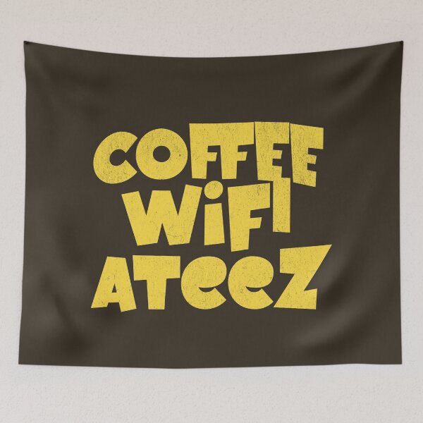 Item preview, Coffee wifi ateez text designed and sold by Morcawork.