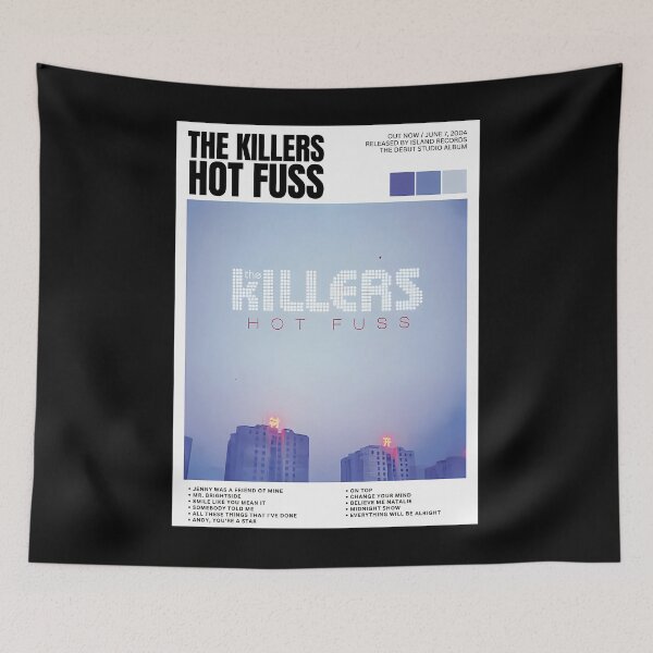 Item preview, Hot Fuss The Killers Newspaper Lyrics Album Cover designed and sold by JaovanDavis.