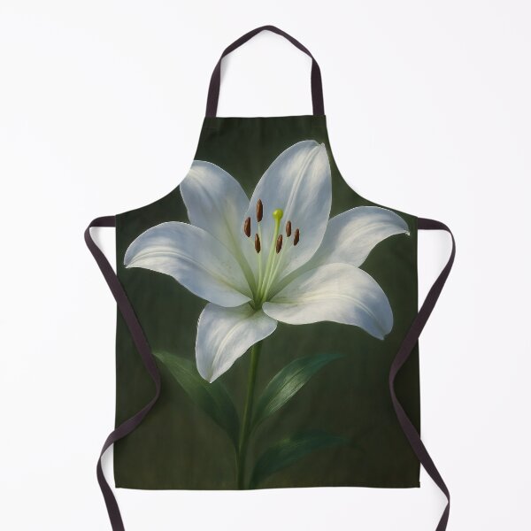 Item preview, White Lily Flower Phone Case – Realistic Floral Art in Pure White & Emerald Green Description designed and sold by ChubbyGoong.