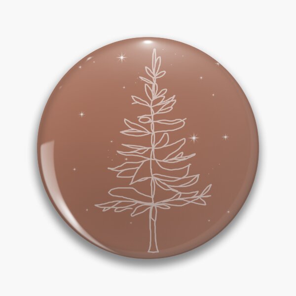 Item preview, Light Brown Minimalist White Tree Stars designed and sold by ElinHallengren.