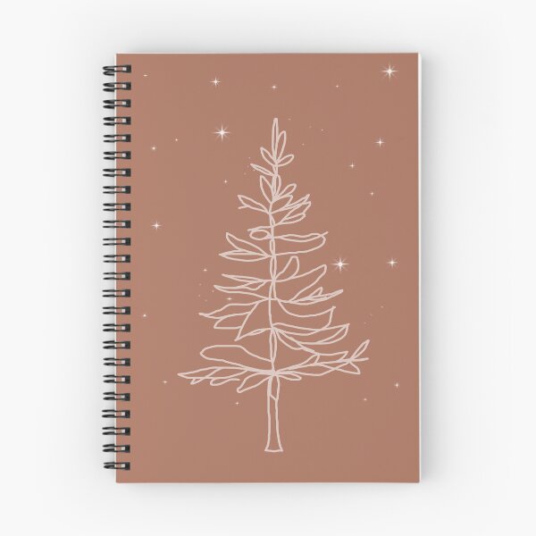 Item preview, Light Brown Minimalist White Tree Stars designed and sold by ElinHallengren.