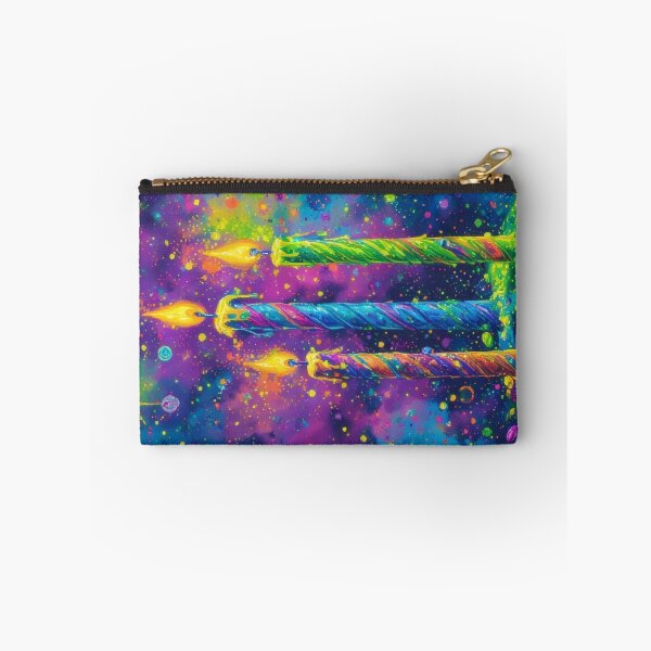 Item preview, Colorful candles against a galaxy background designed and sold by Mianku | Für das Leben.