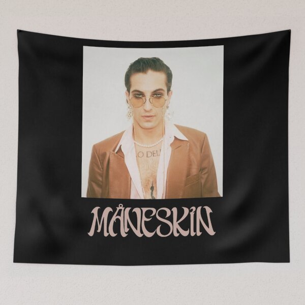 Item preview, Damiano David Vintage Fashion Portrait – Retro Rock Aesthetic Art designed and sold by markelhovardt.