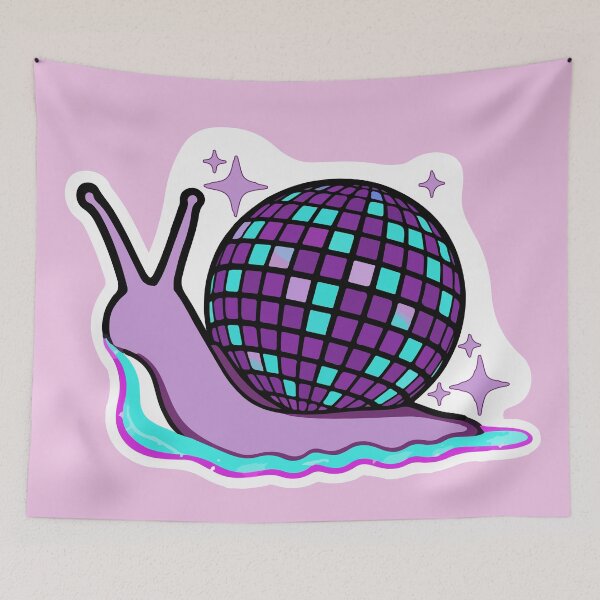 Item preview, Disco Snail - cute purple disco snail  designed and sold by Prtina.