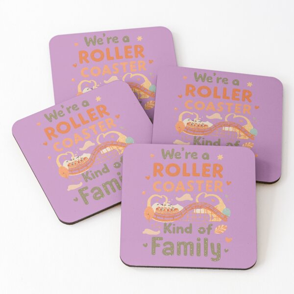 Item preview, Roller Coaster Family – Whimsical Theme Park Quote designed and sold by Coaster Culture Industries.