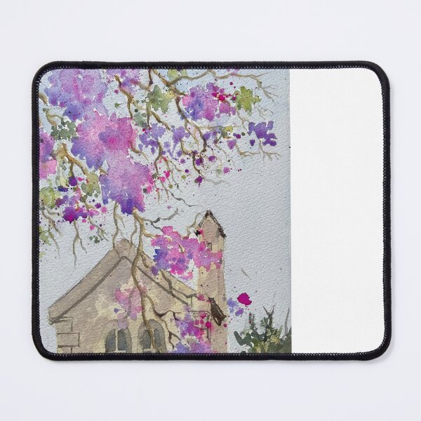 Item preview, Stone House with Jacaranda designed and sold by ShellyDu.
