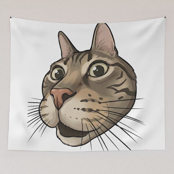 Item preview, The Confused Close-Up Cat designed and sold by Strip to Stick.
