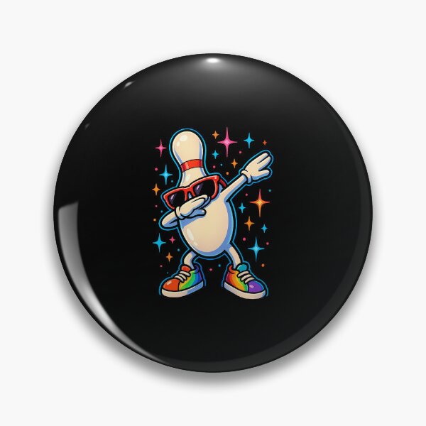 Item preview, Bowling Pin Dab Pose Humorous Funny Sports Dance Girls Boys designed and sold by malhanasbih.