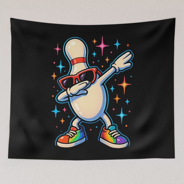 Item preview, Bowling Pin Dab Pose Humorous Funny Sports Dance Girls Boys designed and sold by malhanasbih.