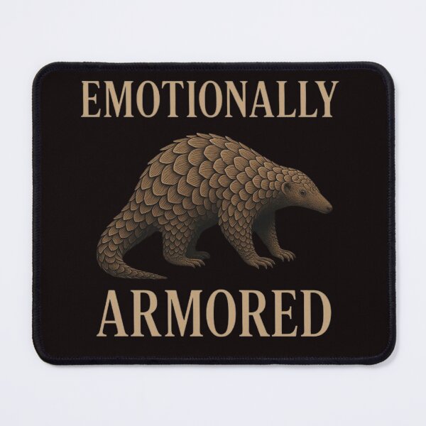 Item preview, Emotionally Armored Pangolin – Minimalist Animal Graphic Design designed and sold by Tadeusz1.