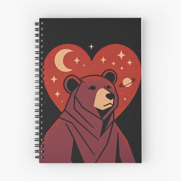 Item preview, Abstract Cosmic Bear in Heart Shape designed and sold by elgreko.