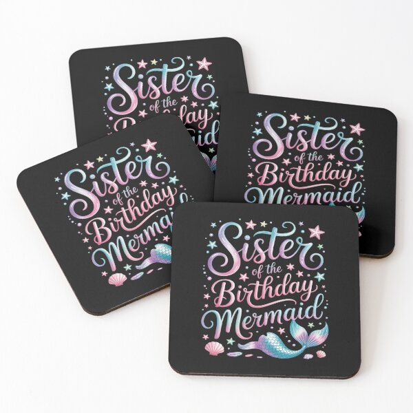 Item preview, Sister Of The Birthday Mermaid Girl Bday Party Squad Family designed and sold by Catharsiscath.
