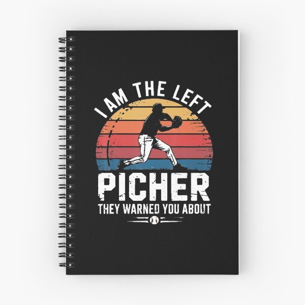 Item preview, I Am Theleft Pitcher They Warned You About Baseball Retro designed and sold by FernLela.