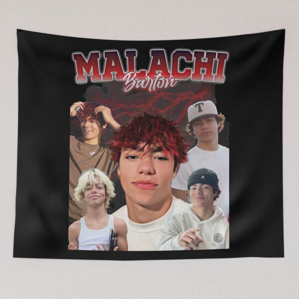 Item preview, Malachi Barton Retro Collage Portrait – Teen Icon Aesthetic Art designed and sold by markelhovardt.