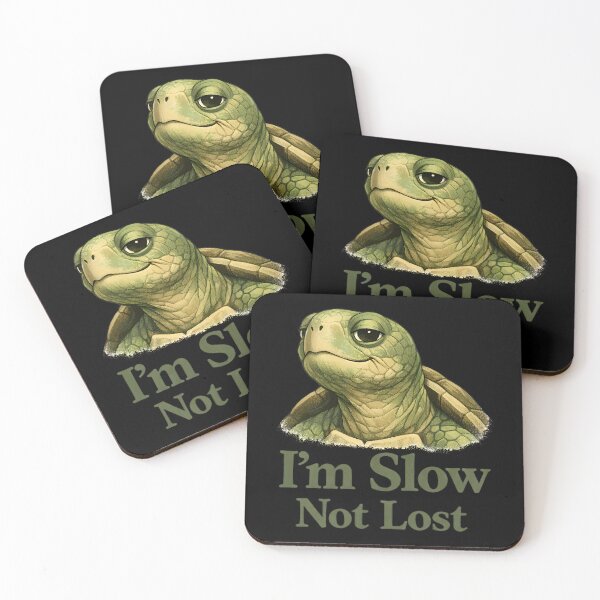 Item preview, I’m Slow Not Lost Turtle – Calm Confidence Slow Living Art designed and sold by ZuToMi.