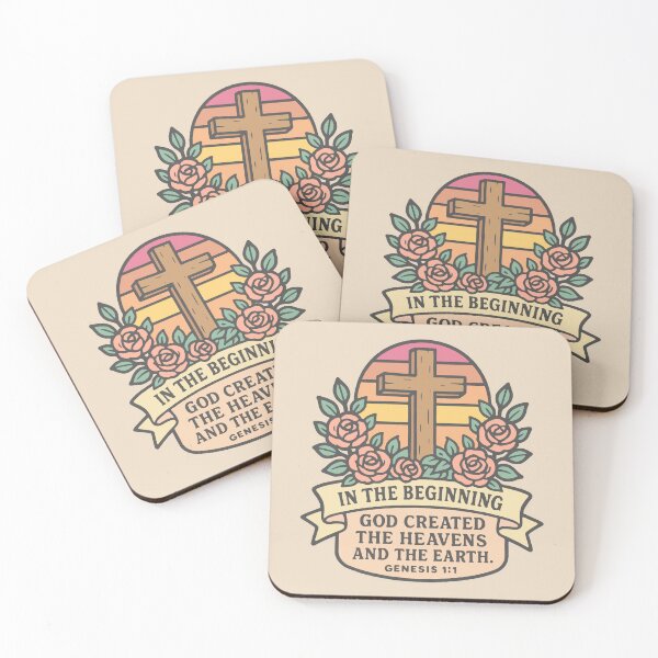 Item preview, Genesis 1:1 In The Beginning God Created The Heavens And The Earth designed and sold by plushism.