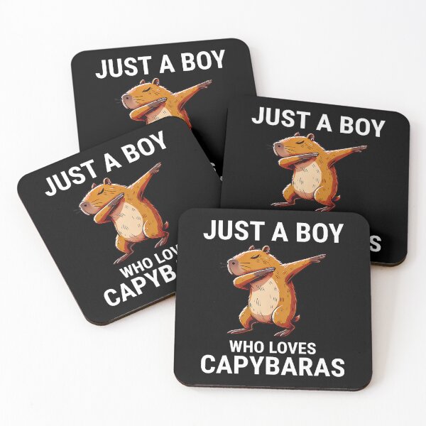 Item preview, Just A Boy Who Loves Capybaras Cute Capybara Dabbing designed and sold by KristinCleo.