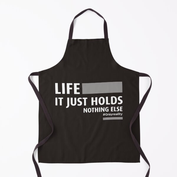 Item preview, Life. It Just Holds. Nothing Else Black on Black designed and sold by Wiggly Lines.