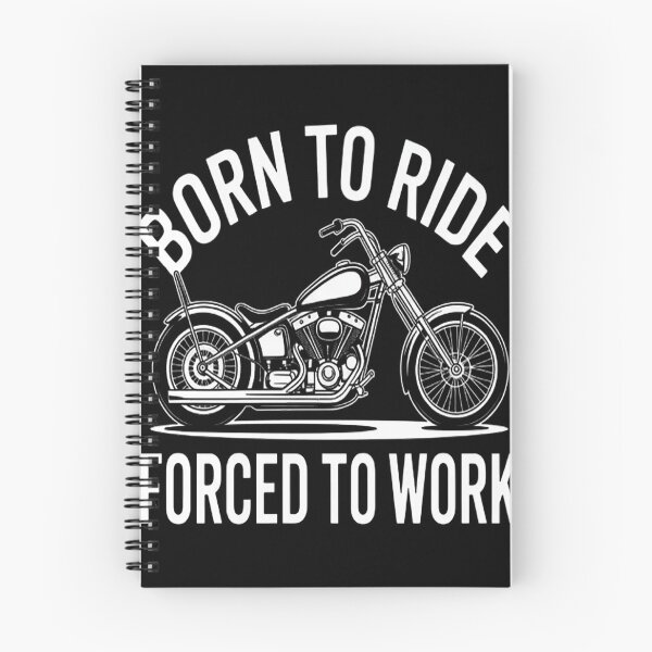 Item preview, Born To Ride Forced To Work Motorcycle designed and sold by CottonCandyPrin.