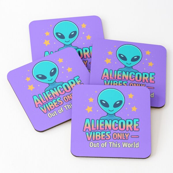 Item preview, Aliencore Vibes Only Shirt – Out of This World Alien Tee designed and sold by TroyTheTerrific.