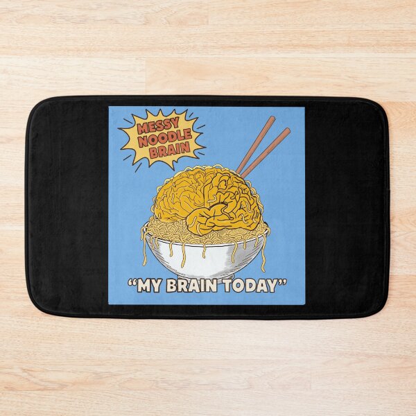 Item preview, Messy Noodle Brain – Funny Food Humor “My Brain Today” Art designed and sold by Popstudio85.