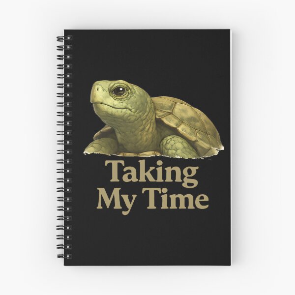 Item preview, Taking My Time Turtle – Cozy Slow Living Animal Illustration designed and sold by ZuToMi.