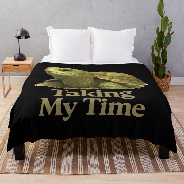 Item preview, Taking My Time Turtle – Cozy Slow Living Animal Illustration designed and sold by ZuToMi.
