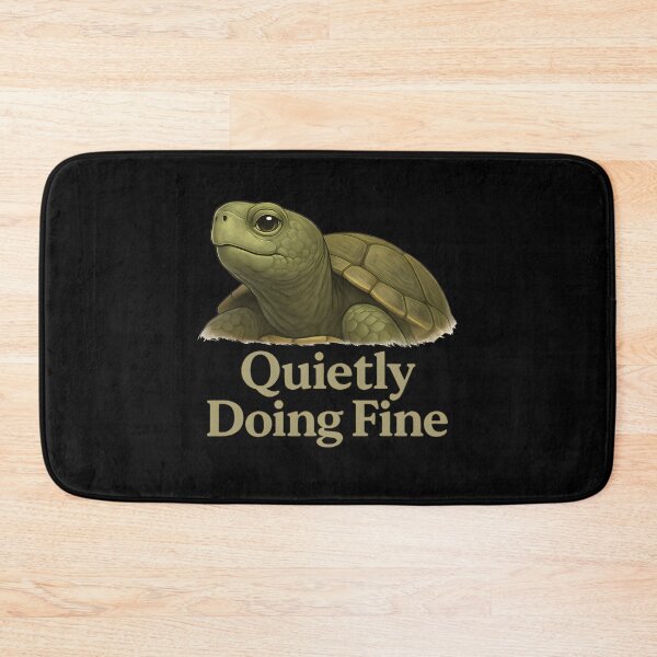 Item preview, Quietly Doing Fine Turtle – Introvert Calm Confidence Illustration designed and sold by ZuToMi.