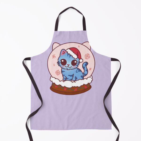 Item preview, Cute Blue Cat Christmas Snow Globe Illustration designed and sold by BGMeYou.
