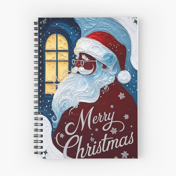 Item preview, Impasto Santa Silhouette T-Shirt  Merry Christmas Textured Art Tee  Festive Abstract Painting Style Holiday Card  Unique Artistic Gift designed and sold by ZyxDes.
