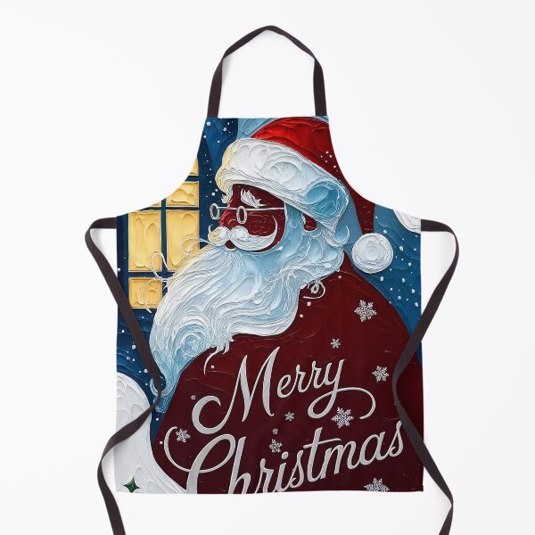 Item preview, Impasto Santa Silhouette T-Shirt Merry Christmas Textured Art Tee Festive Abstract Painting Style Holiday Card Unique Artistic Gift designed and sold by ZyxDes.