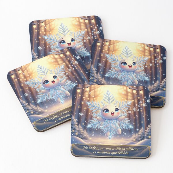 Item preview, Merry Christmas from a singing and hopeful chibi snowflake designed and sold by Ecosetereos.