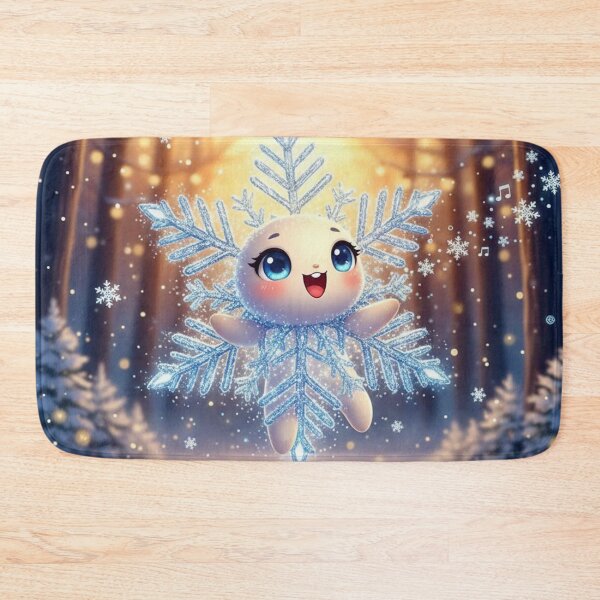 Item preview, Merry Christmas from a singing and hopeful chibi snowflake designed and sold by Ecosetereos.
