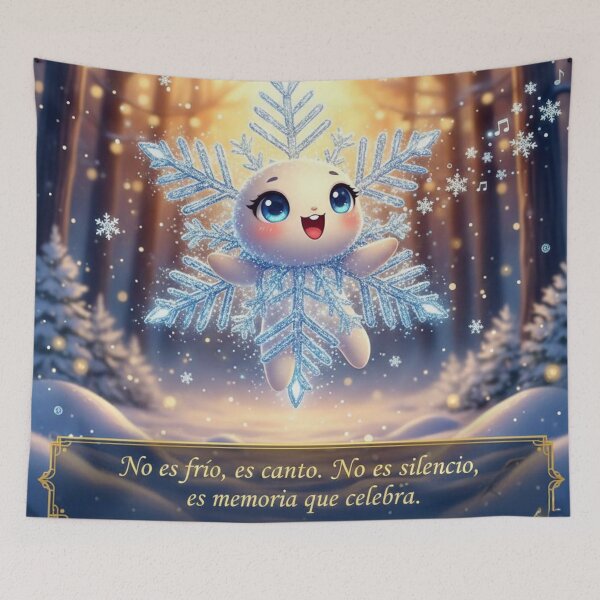 Item preview, Merry Christmas from a singing and hopeful chibi snowflake designed and sold by Ecosetereos.