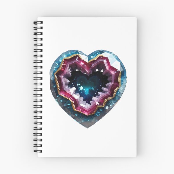 Item preview, Heart-shaped geode with cosmic aura designed and sold by Mianku | Für das Leben.