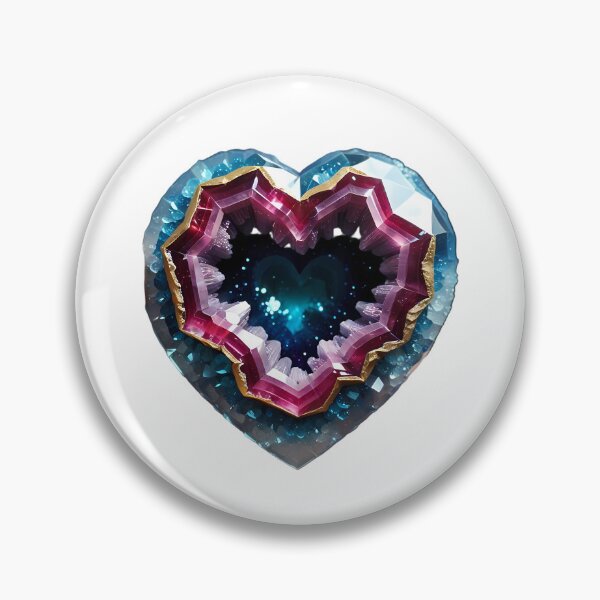 Item preview, Heart-shaped geode with cosmic aura designed and sold by Mianku | Für das Leben.